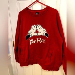 Rock Smith men’s 2XL crew neck sweatshirt. Front pockets. Red. Excellent cond